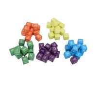 VELATEMOR Dice Game for Fast Paced Vocabulary Building with 60 Plastic Letter Dice for 1-5 Players