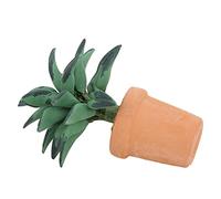 VELATEMOR Dollhouse Green Leaves Potted, 1:12 Scale Model (green leaf