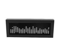 VELATEMOR Dual Mode Music Spectrum Light with Mic Aux Input, Real Time Audio Rhythm Visualizer, HiFi Wooden Desktop Decor for Gaming, Party, Home Entertainment (Cool White)