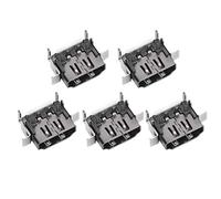 VELATEMOR Durable 1080P Game Console Socket Compact Port Replacement for One X, Exquisite Design for Enthusiasts Metal, 5pcs