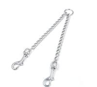 VELATEMOR Durable Metal Anti- Double Clutch Leash for Medium and Large Dogs (3.0mm*50cm)