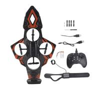 VELATEMOR Flying Sword Aircraft, Flying Toy Airplane with Cool Lights, Rc Plane One Key Takeoff And Landing / 360 Hovering And Circling, Rechargeable Battery for Long Time Flight (Orange)