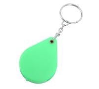 VELATEMOR Foldable 10X Magnification Magnifying Glass Keychain for Pocket Reading on The Go (Green)