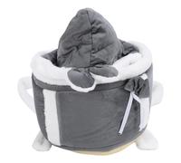 VELATEMOR Front-Facing Pet Carrier for Small Pets with Double-Sided Pockets, Ergonomic Flannelette Fabric Carrier for Outdoor Use (M)