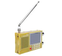 VELATEMOR Full Band Radio, Portable Shortwave Radio, FM LW MW SW Shortwave Radio, 2.8 Inch Resistive Touch LCD Color Screen, for Kitchen, Desk, Bedroom, Office and Outdoors. (Yellow)