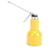 VELATEMOR Hand Pump Oiler Can 500ml Capacity Cast Iron Hand Pump Oiling Spray Can with Metal Spout