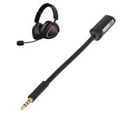 VELATEMOR Headphones with Detachable PVC Microphone | Microphone Fit for ASUS ROG Delta II Wireless Gaming Headset, Noise Reduction Replacement for Headset Microphone