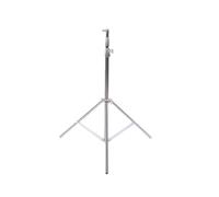 VELATEMOR Heavy Duty Light Stand Professional Photography Tripod Stand with Twist Lock Knob Spring Cushioning and 1/4 3/8 Inch Screw Mounts for Studio Outdoor Live Streaming (Silver)