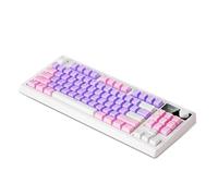 VELATEMOR Mechanical Keyboard with RGB Backlight, 87 Keys Gaming Keyboard Supports Three Modes Of Connections (White Switch)