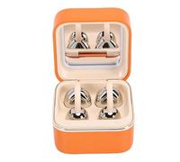 VELATEMOR Open Ear Earbuds, Clip On Earbuds with Mirror LED Light Charging Case, for Makeup Music Podcasts, Bluetooth 6.0, Touch Control, Suitable for Women Work Home