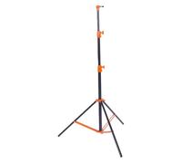 VELATEMOR Photography Light Stand 9.2ft/280cm Air Cushioned Stainless Steel Tripod Stand with 1/4 and 3/8 Screw Mounts for Photography Videography Live Streaming (Orange)