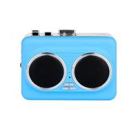 VELATEMOR Portable Cassette Player, Stereo Dual Channel USB Drive Tape to MP3 Converter with Auto Reverse, for Music Fans and Collectors (Blue)