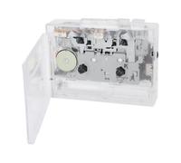VELATEMOR Portable Cassette Player with Bluetooth, Tape to MP3 Converter, FM Radio, USB Playback & 3.5mm Headphone Jack, Transparent Design