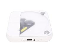 VELATEMOR Portable CD Player, Bluetooth 5.3 Wireless Speaker with 5 Play Modes, USB MP3 Playback, LCD Display, 3.5mm AUX Output, Built in 2000mAh Battery, for Home Car Outdoor Use (White)