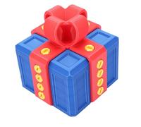 VELATEMOR Prank Gift Box, Screw Puzzle Box with Secret Compartment, Funny Gag Gifts for Adults, Challenging Brain Teaser for Birthday Christmas Party (Red+Blue)