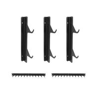 VELATEMOR Pull Down Bar Storage Rack Heavy Duty Wall Mounted Organizer for Home Gym Accessories 33.85" Stainless Steel 5 Units