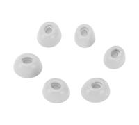 VELATEMOR Replacement Noise Cancelling Ear Tips | 3 Pairs Memory Foam S/M/L for Wireless Bluetooth Headphones (Light Gray)
