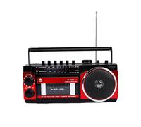 VELATEMOR Retro Bluetooth Cassette Player Recorder with USB and Micro Slot for Indoor Outdoor Portable Use (EU)