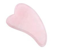 VELATEMOR Rose Quartz Scrapping Plate, Smooth Polished Massage Tool | Natural stone, suitable for body, easy to hold, increases skin hydration