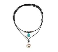 VELATEMOR Set of Durable Ocean Style Beaded Necklaces, Hook Clasp for Easy Wear, Adds Charm and Vibrancy to Your Look, 2 Pieces per Set (One Size)