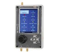 VELATEMOR SMA Software Defined Radio with Dipole Antenna Kit 3.2 Inch TFT Screen 2000mAh Battery SDR Radio Receiver Assembled for Monitoring Ship Car (Host, USB, Tie Rod Antenna, Amplifier)