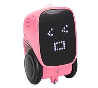 VELATEMOR Smart Charging Robot, Touch Sensing Story Machine Programming Toy for Early Education Learning (Pink)