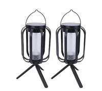 VELATEMOR Solar Lanterns with Tripod, IPX4 Design