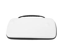 VELATEMOR Travel Game Console Carrying Case for ROG Ally, Shockproof PU Leather EVA Protective Bag for On-The-go Gamers (White)