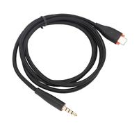 VELATEMOR Type C to 3.5mm OFC Woven Wire Auxiliary Audio Cable Replacement, AUX Cord 1.2m Compatible with MMX150 Headset, Suitable for Phones Tablets Computers and More (Black)