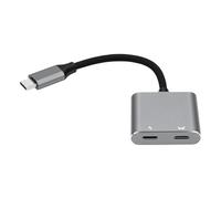 VELATEMOR USB C to AR Glasses Adapter, 100W PD Fast Charging 4K 60Hz | Aluminum Alloy Housing, Plug and Play, for XREAL RayNeo Viture Switch ROG Ally