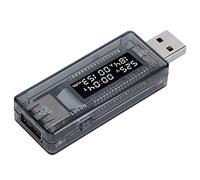 VELATEMOR USB Power Tester, 3.5-20V Voltage and Current Monitor | Displays capacity, compatible with fast chargers, memory function