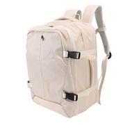 VELATEMOR Vacuum Compression Backpack, 36-55L Expandable Travel Bag with 17.3 Inch Laptop Compartment, Water Proof Carry On Luggage with USB Port for Hiking (Beige)