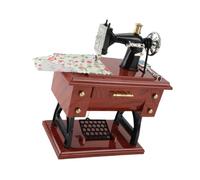 VELATEMOR Vintage Sewing Machine Music Box, 5.1x3.1x6.3 in (1010 Mini