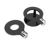 VELATEMOR Wall Mounted Acrylic Saber Stand Space Saving Vertical Light Sword Wall Mount Holder for Home (Black)