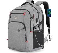 Velaybor 48L Expandable Laptop Backpack, Anti-thief Travel Backpack with USB Charging Port, Airline Approved Business Waterproof Carry on Luggage, Fits 17.3" Laptop for Men Women