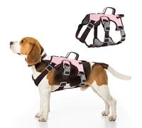 Velbano Escape Proof Dog Harness, Reflective Adjustable Anti-Pull Vest with Easy Control Lift Handle, Breathable Full Body Harness, Soft Padded & Anti-Choking Pet Harness