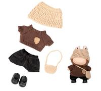 VELBGER Doll Clothes for Labubu, 6.7"/5.9" (17cm/15cm) Dolls Outfit Set, Scandi Minimalist Chic Style High-End Fashion Accessories (No Doll Included)