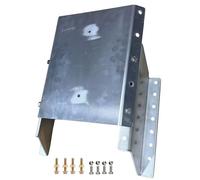 VELCKING MJ-1-DP Jack Plate 4'' Setback Small Engine Jack Plate Adjustable Outboard Engine Jack Plate for Boats, Up to 35HP, Manual Height Adjustment, Includes Mounting Hardware (White)