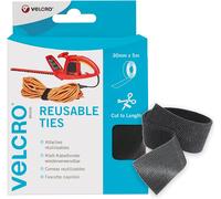 VELCRO® Brand VEL-EC60254 Reusable Ties 30mm x 5m Black 1 Roll