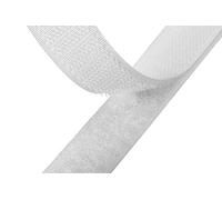 Velcro Basics White Sew-On Tape Hook & Loop 100mm 1 metre Pair | Multiples Sent as Continuous Length