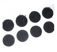 Velcro Brand 100 Pair 13mm Hook and Loop Self Adhesive Black Coins Dots 100 Hook & 100 Loop | Multiples Sent as Continuous Length
