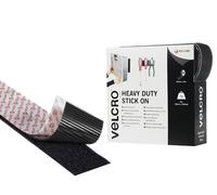 VELCRO® BRAND HEAVY DUTY STICK ON SELF ADHESIVE 50MM BLACK/WHITE HOOK & LOOP