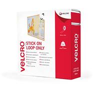 VELCRO Brand Black Loop Side Stick On Tape 50 mm x 25 m Roll