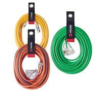 Velcro Brand Easy Hang Extension Cord Holder Organizer Variety Pack | Holds 60-100lbs, Heavy Duty Straps Fit Easily on Hooks or Nails | Perfect for Garage Organization | 3-pk 10",14" and 18", Black