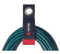 VELCRO Brand Extension Cord Organizer Holder. Heavy Duty Straps for Garage Organization and Storage. Rust Resistant Grommet Hangs Easily on Wall 2pk,Small 10-inch,60bs Weight Rating,Black