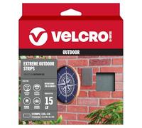 VELCRO Brand - Extreme Outdoor - Extreme - 6" x 4" Strips, 3 Sets - Titanium