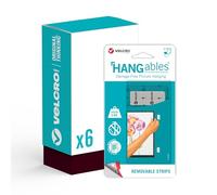 VELCRO Brand - HANGables Picture Hanging Strips - 6 Packs of 4 Sets - 19mm by 44mm Strips - Damage Free Picture Hanging for Pictures, Mirrors, Wall Décor - 4 Sets Hold 2kg - Hang up to 6 Pictures