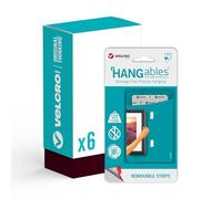 VELCRO Brand - HANGables Picture Hanging Strips - 6 Packs of 4 Sets - 76mm by 44mm Strips - Damage Free Picture Hanging for Pictures, Mirrors, Wall Décor - 4 Sets Hold 7.5kg - Hang up to 6 Pictures