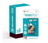 Velcro Brand - HANGables Picture Hanging Strips- 6 Packs of 8 Sets - 19mm Squares - Damage Free Picture Hanging for Pictures, Mirrors, Wall Décor - 4 Squares Hold 1kg - Hang up to 12 Pictures