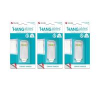 Velcro Brand HANGables Removable Canvas Hangers - 3 x Hangers - Holds1.5kg per hanger - Perfect for Hanging Larger Décor & Artwork.